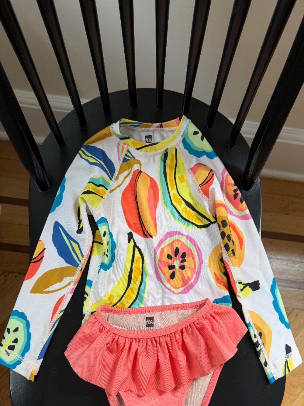 Tea Collection Toddler 18-24M Long-Sleeve Rashguard and Bikini Bottom